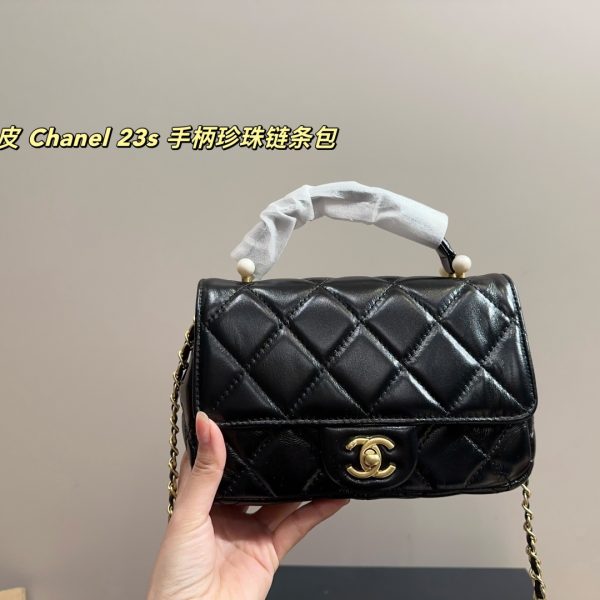 Chanel 23s handle pearl chain bag