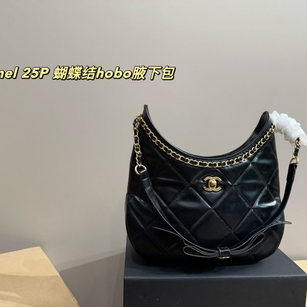 Chanel 25P Bow Hobo Underarm Bag