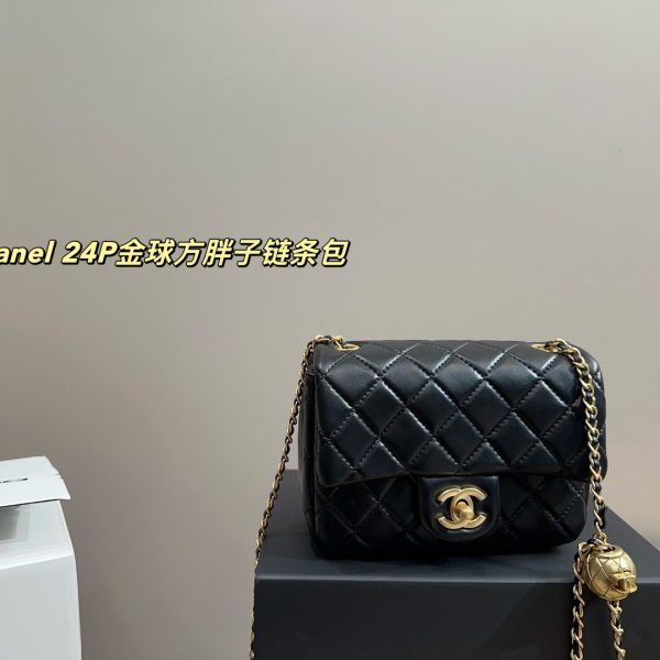 Chanel 24P Golden Ball Square Fat Chain Bag