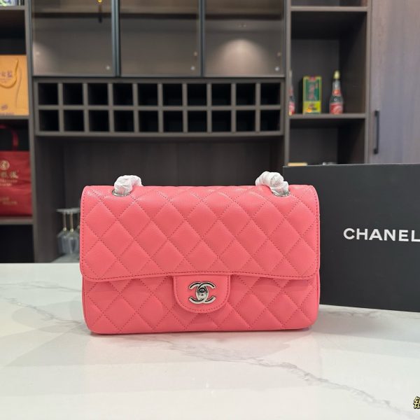 Chanel CF series diamond grid bag