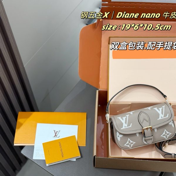 Lv diane nano mini baguette bag