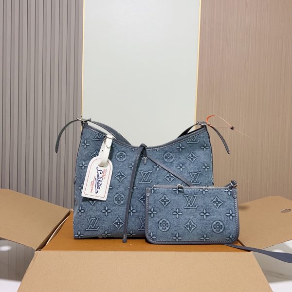 LV limited edition denim carryall medium