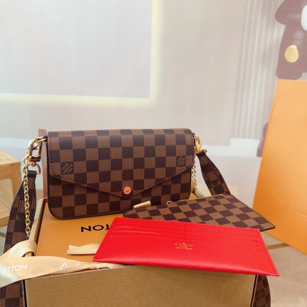Lv three-piece three-in-one bag